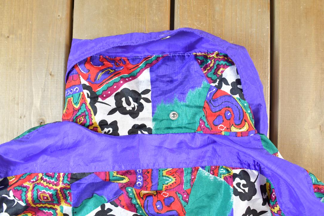 Vintage 1990s Lavon Fancy Pattern Windbreaker Ski Jacket