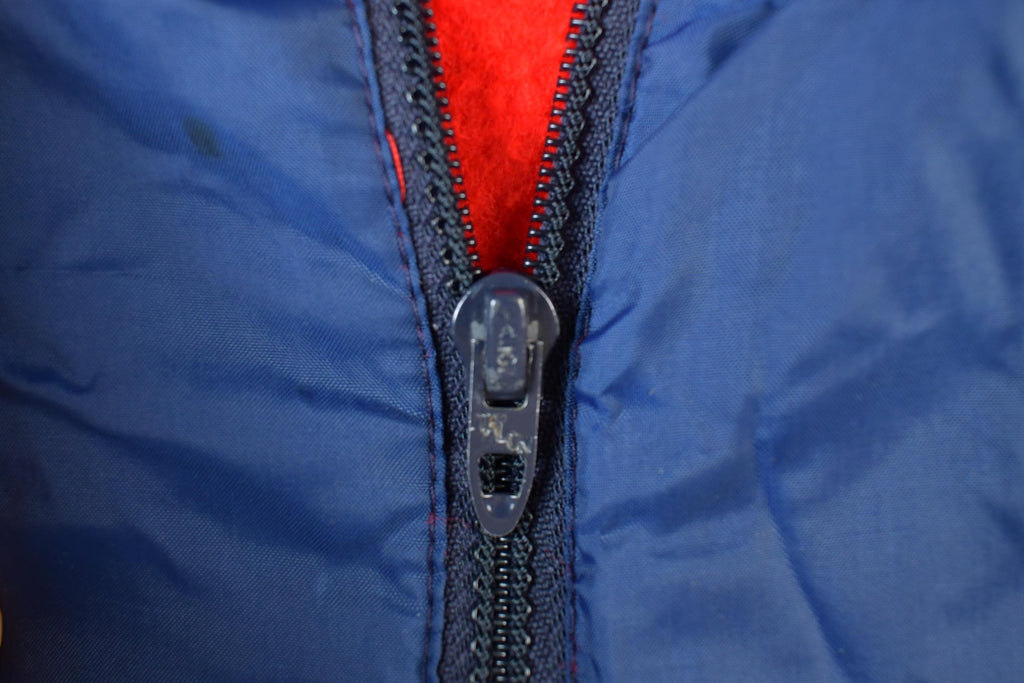 Vintage 1960s Champion Dickinson College Full Zip University NCAA Red Fleece Lined Jacket