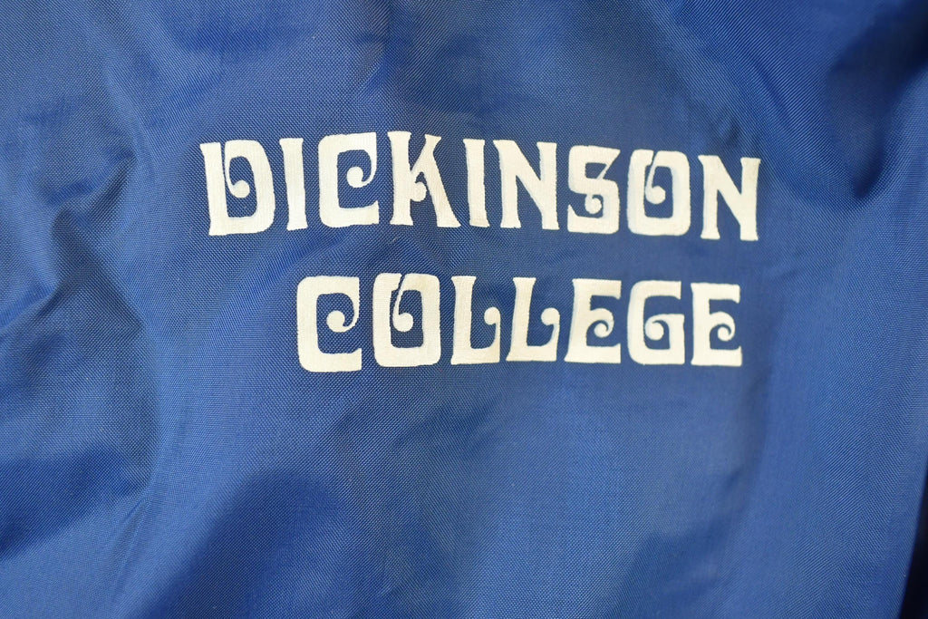 Vintage 1960s Champion Dickinson College Full Zip University NCAA Red Fleece Lined Jacket