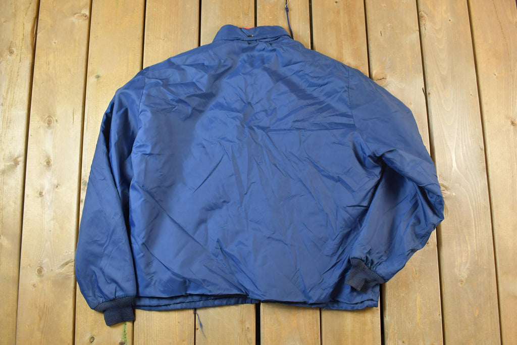 Vintage 1960s Champion Dickinson College Full Zip University NCAA Red Fleece Lined Jacket