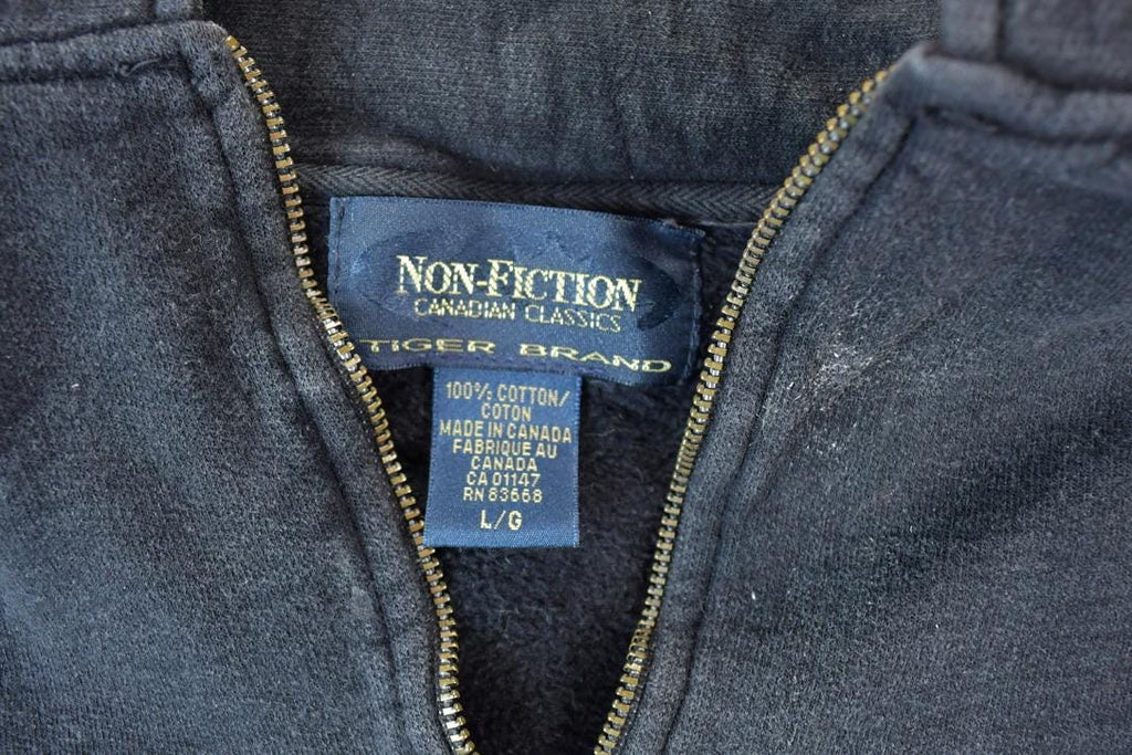 Vintage 1990s 3 Horse Quarter Zip Mock Neck Outdoorsman Sweatshirt