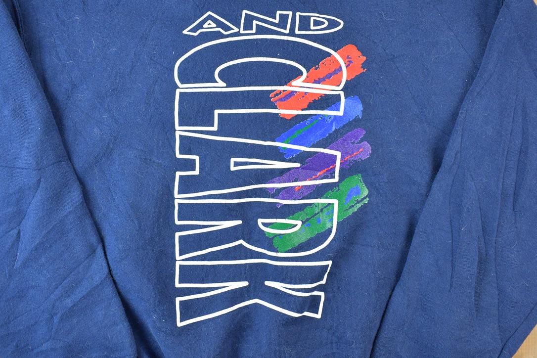 Vintage 1990s Lewis And Clark Crewneck Sweatshirt