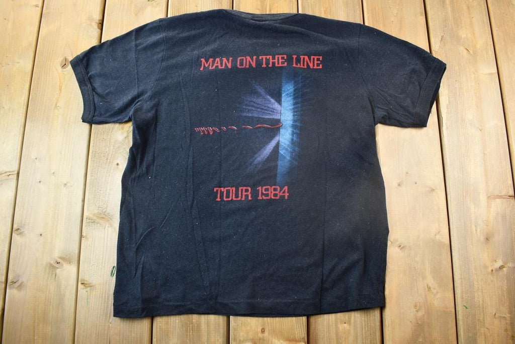 Vintage 1984 Chris De Burgh Man On The Line Tour Band Tee