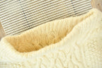 Vintage 1970s Hand Knit Cable Knit Crewneck Sweater