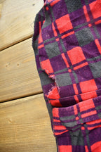 Vintage 1960s Champion Button Up Plaid Flannel Trucker Shirt