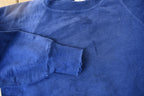 Vintage 1940s Akom Pep-Shirt Blank Navy Blue Crewneck Sweatshirt