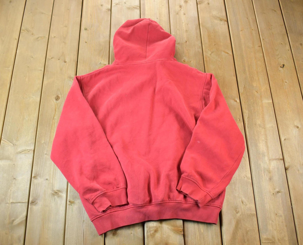 Vintage 1990s Nike Graphic Print Mini Swoosh Hoodie Sweatshirt