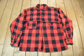 Vintage 1960s Buffalo Plaid Button Up Flannel Shirt
