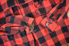 Vintage 1960s Buffalo Plaid Button Up Flannel Shirt