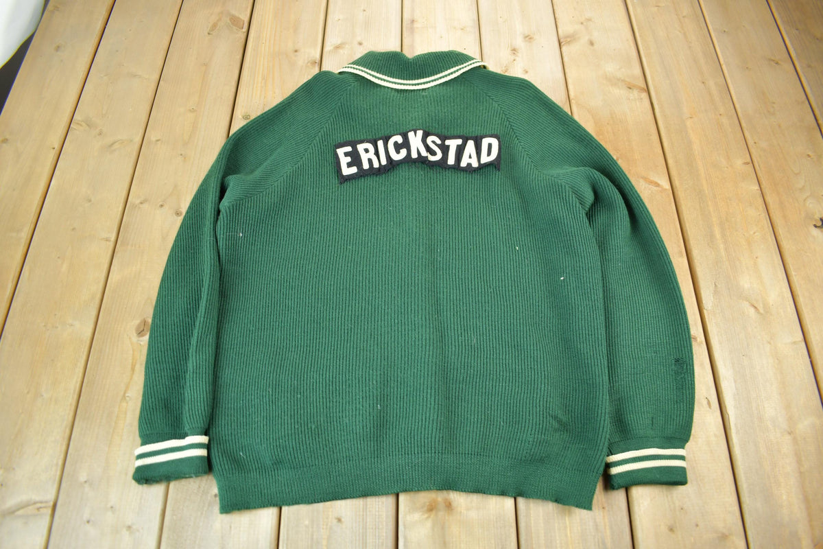 Vintage 1960s Clover Knitting Mills Knit Cardigan Sweater