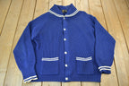 Vintage 1960s Clover Knitting Mills Knit Cardigan Sweater