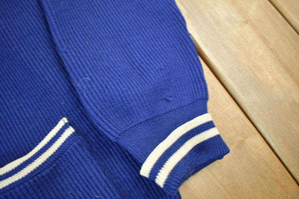 Vintage 1960s Clover Knitting Mills Knit Cardigan Sweater