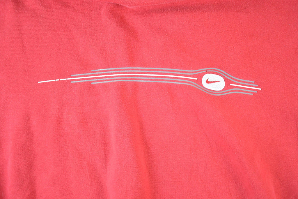 Vintage 1990s Nike Graphic Print Mini Swoosh Hoodie Sweatshirt