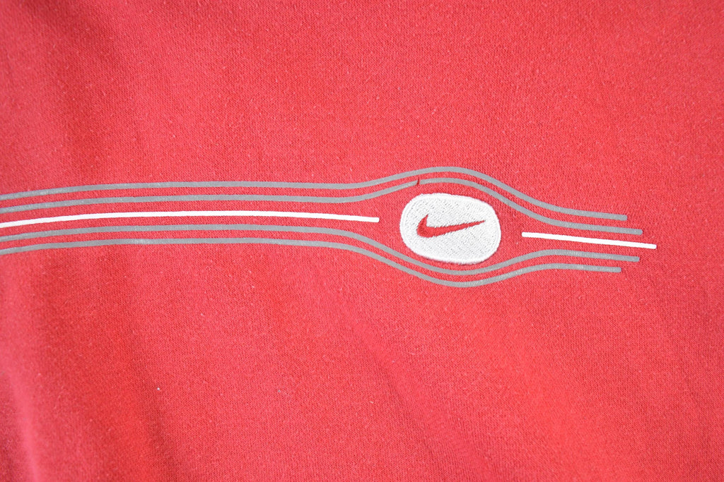 Vintage 1990s Nike Graphic Print Mini Swoosh Hoodie Sweatshirt