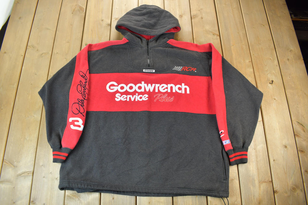 Vintage 1990s Dale Earnhardt Embroidered Quarter Zip Hoodie