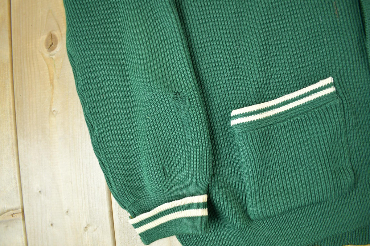 Vintage 1960s Clover Knitting Mills Knit Cardigan Sweater