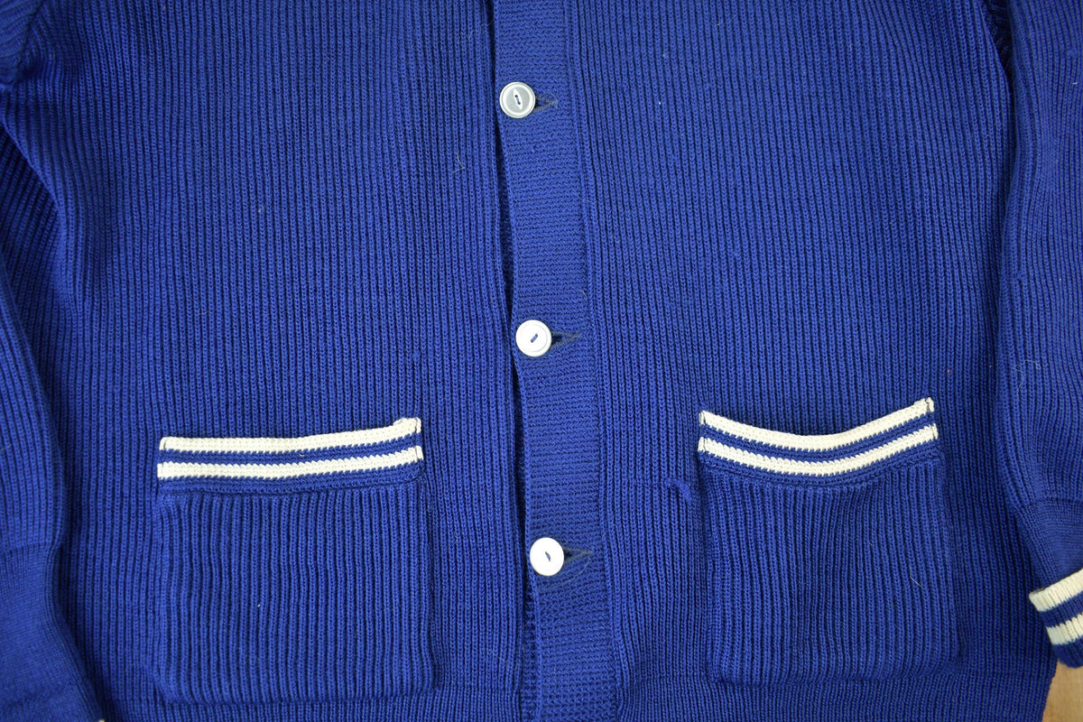 Vintage 1960s Clover Knitting Mills Knit Cardigan Sweater