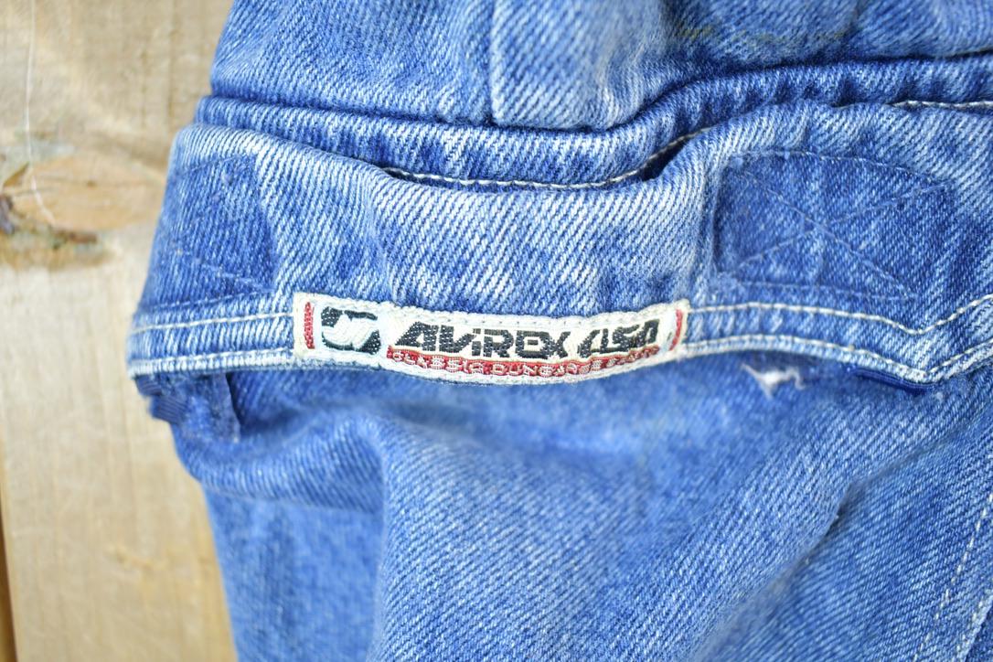 Vintage 1990s Crazy Avirex Denim Jeans Size 40 x 30