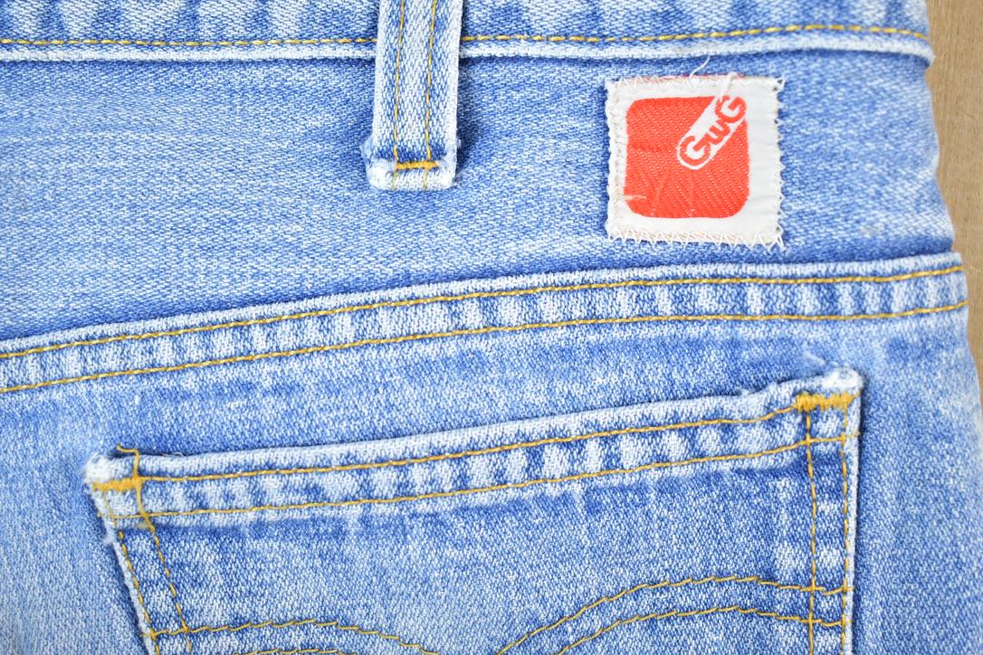 Vintage 1970s GWG Light Wash Denim Jeans Size 32 xs 30