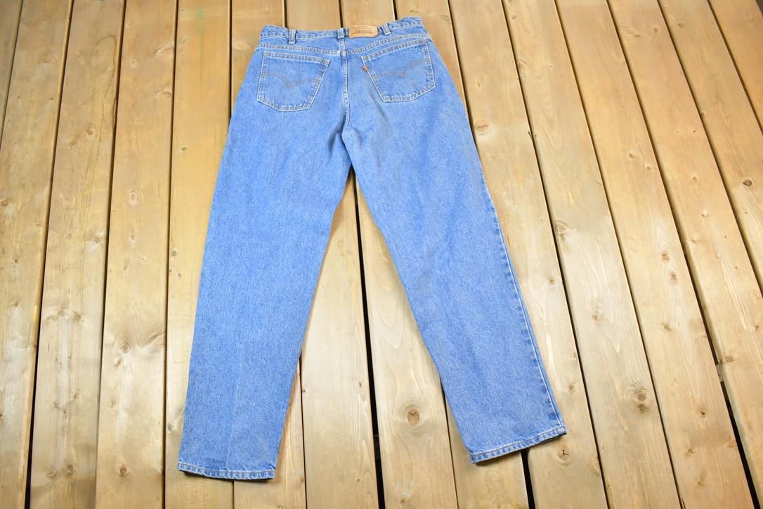 Vintage 1970s Levi Strauss Orange Tab 634 Denim Jeans Size 34 x 32